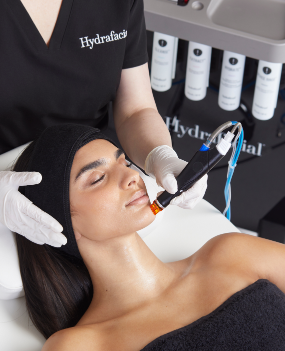 HydraFacial treatment with the official device